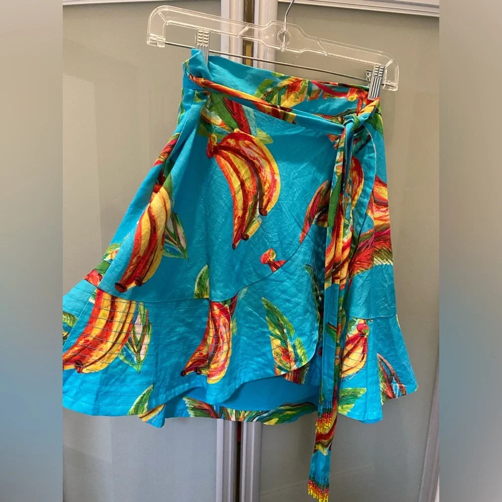 Farm Rio Wrap Skirt - Picture 4 of 6